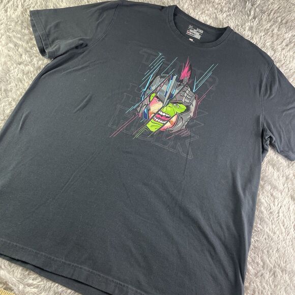 Thor Ragnarok Hulk Shirt Mens Extra Large Black Under Armour Marvel Comics Hero - Picture 1 of 8